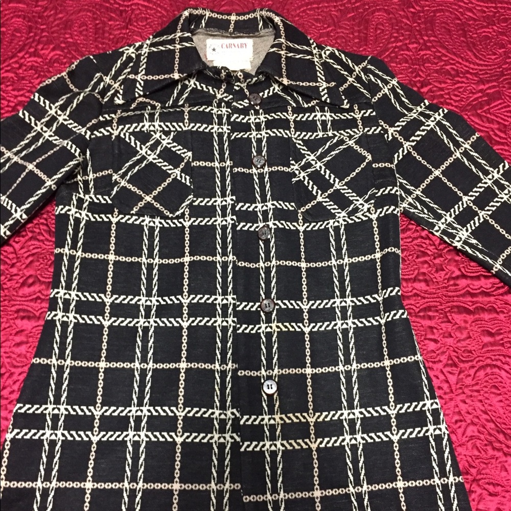 Vintage Knit Cardigan 100% Pure Wool Petite Sz 8